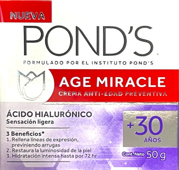 CREMA PONDS AGE MIRACLE HIALURON DIA 50 ML - Uno A Droguerias
