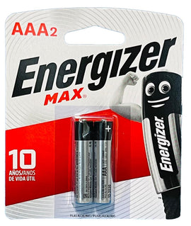 PILA ENERGIZER MAX ALKALINA AAA 2 UNIDADES - Uno A Droguerias