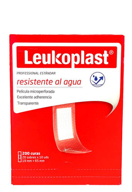 CURAS LEUKOPLAST ESTANDAR TRANSPARENTE 200 UNIDADES - Uno A Droguerias