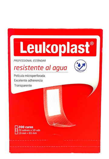 CURAS LEUKOPLAST ESTANDAR TRANSPARENTE 200 UNIDADES - Uno A Droguerias