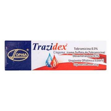 Trazidex ungüento oftálmico tobramicina dexametasona 3.5 g — Sophia