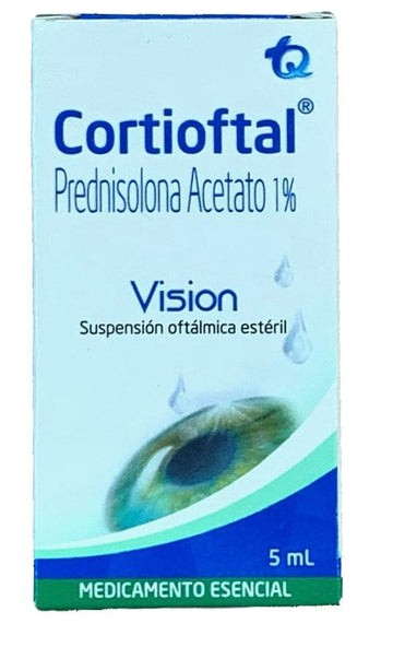 Cortioftal acetato de prednisolona 1% gotas oftálmicas 5 ml — MK