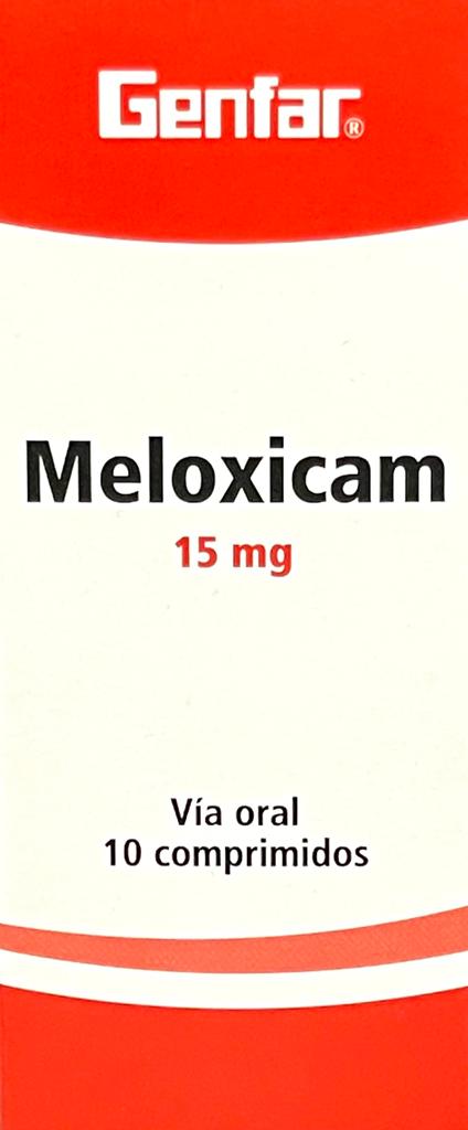 MELOXICAM 15 MG 10 TABLETAS GF