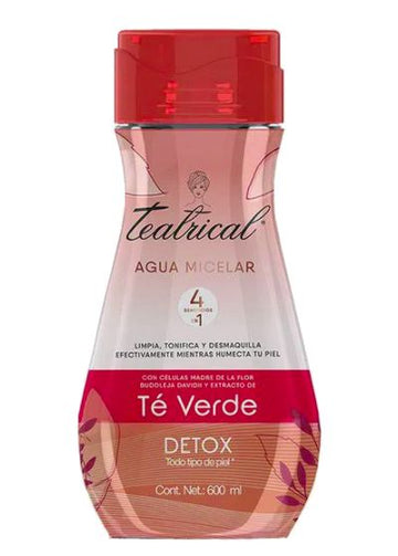 AGUA MICELAR TEATRICAL DETOX TE VERDE 600 ML - Uno A Droguerias