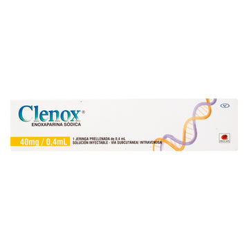 Clenox enoxaparina 40 mg 0.4 ml jeringa prellenada — Procaps