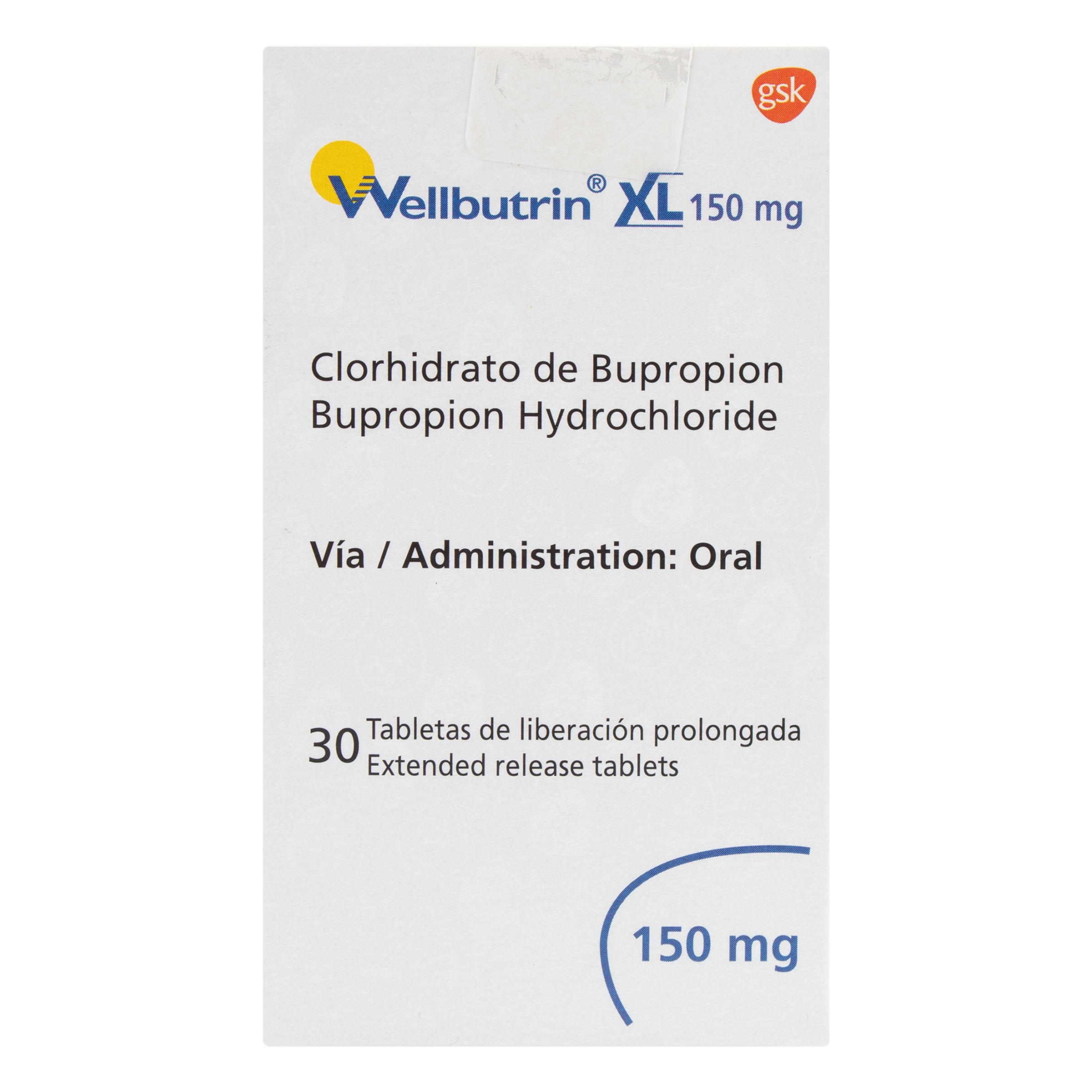 WELLBUTRIN XL 150 MG 30 TABLETAS (A) (SC)