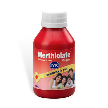 Merthiolate Rojo timerosal solución antiséptica 90 ml — Tecnoquímicas