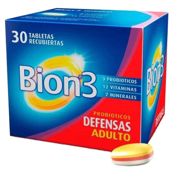BION 3 30 TABLETAS RECUBIERTAS(EXH 3) - Uno A Droguerias