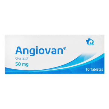 Angiovan cilostazol 50 mg 10 tabletas — Tecnoquímicas