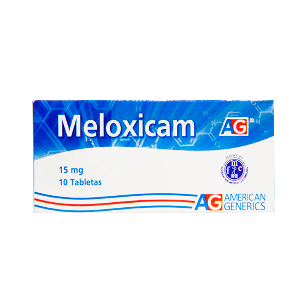 MELOXICAM 15 MG 10 TABLETAS AG