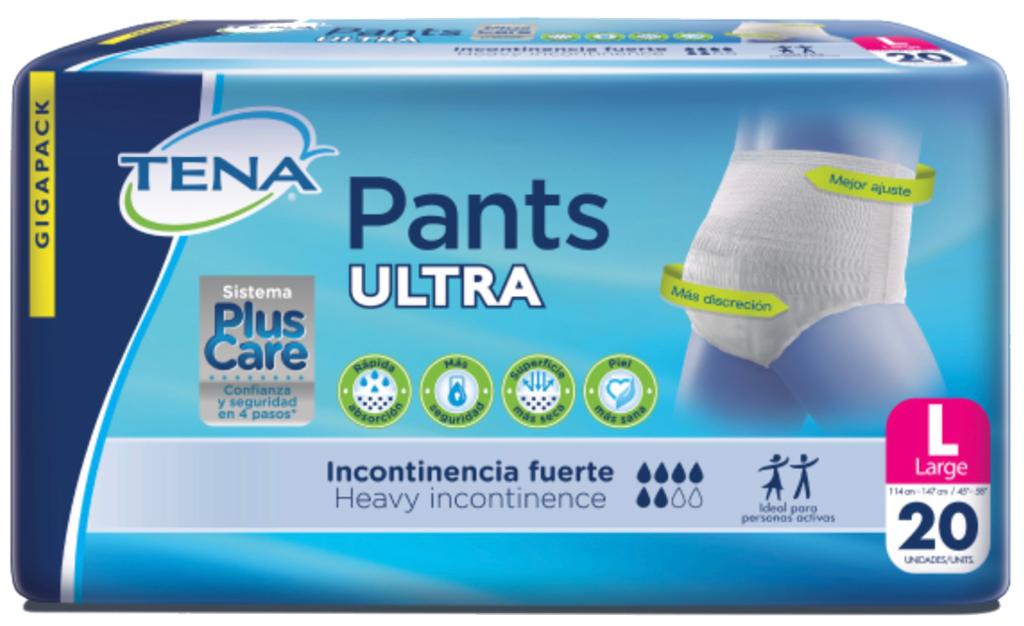 PANAL TENA PANTS ULTRA TALLA L 20 UDS