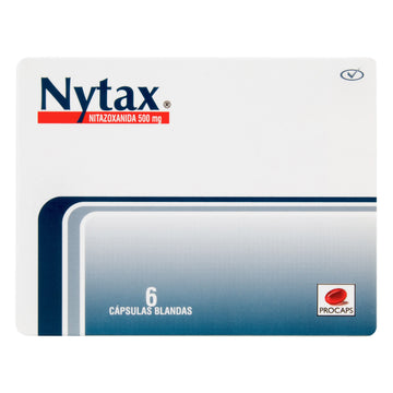 Nytax nitazoxanida 500mg 6 cápsulas — Procaps