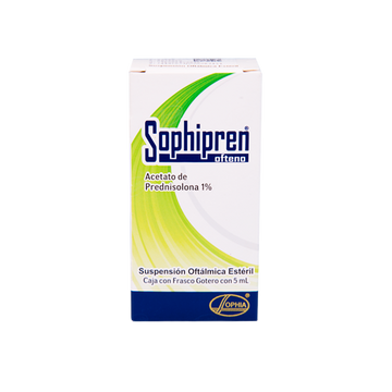 Sophipren Ofteno prednisolona acetato 1% 5 ml suspensión oftálmica — Laboratorios Sophia