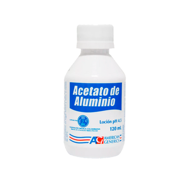 Acetato de aluminio solución tópica 120 ml — Lafrancol