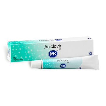 Aciclovir 5% crema 10 g — MK Tecnoquímicas, antiviral tópico para herpes labial