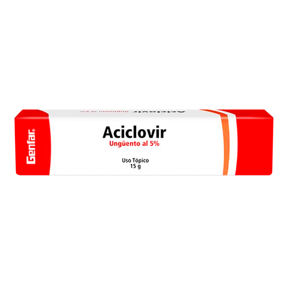 Aciclovir ungüento tópico 5% 15g — Genfar