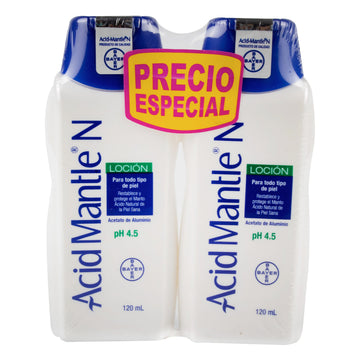 Acid Mantle N acetato de aluminio loción 120 ml — Bayer
