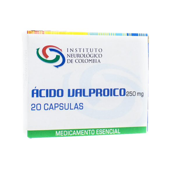 Ácido valproico 250 mg 20 cápsulas — Medick