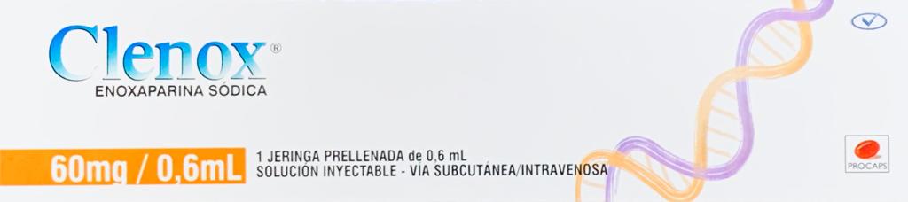 CLENOX 60 MG (ENOXAPARINA) 0.6 ML JERINGA PRELLENADA