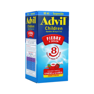 Advil Children suspensión oral ibuprofeno 100 mg/5 ml frasco 60 ml — Haleon