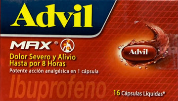 Advil Max ibuprofeno 400mg 16 cápsulas blandas — Haleon