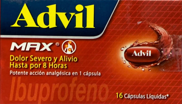 Advil Max ibuprofeno 400mg 16 cápsulas blandas — Haleon