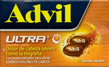 Advil Ultra ibuprofeno + cafeína 200/65mg caja x 20 cápsulas — Haleon