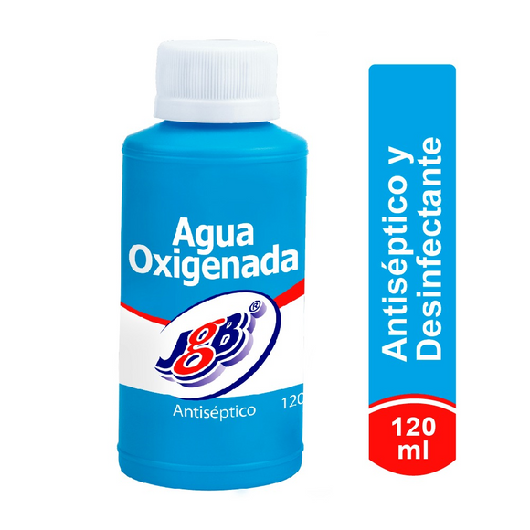 Agua Oxigenada JGB 120 ml x 7 unidades