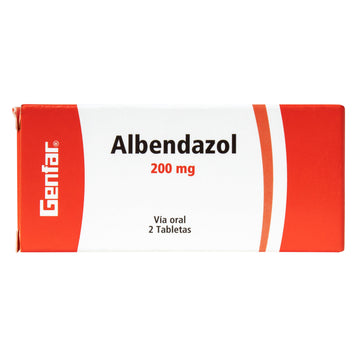 Albendazol 200mg 2 tabletas — Genfar