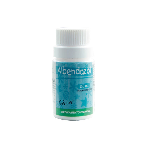Albendazol suspensión oral 400mg/10ml frasco 20 ml — Laproff