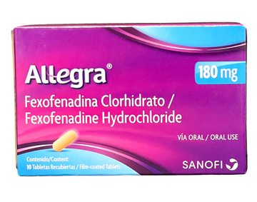 Allegra 180mg fexofenadina 10 tabletas — Opella Healthcare
