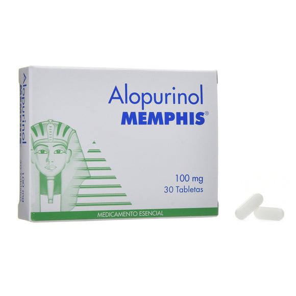 Alopurinol 100 mg 30 Tabletas — Memphis Products