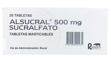 Alsucral 500mg 20 tabletas masticables — Ropsohn Therapeutics