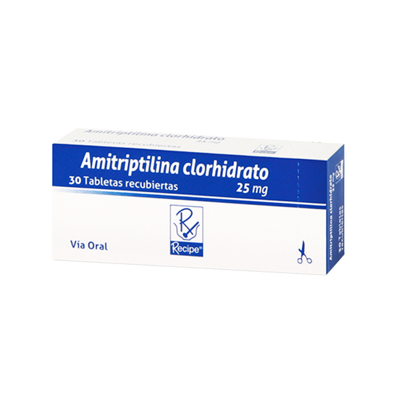 Amitriptilina 25mg 30 Tabletas — Bussié