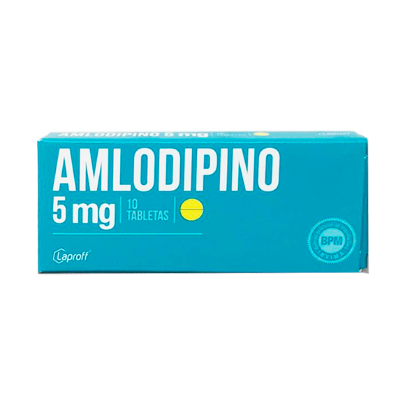 Amlodipino 5mg 10 Tabletas — Laproff