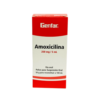 Amoxicilina 250 mg suspensión oral 100 ml — Genfar