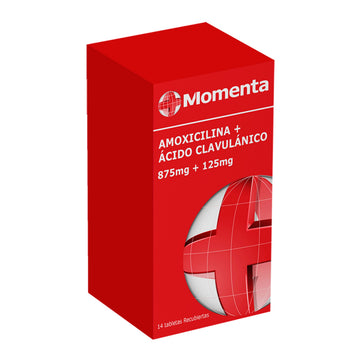 Amoxicilina/Ácido Clavulánico 875/125 mg 14 Tabletas — Genfar