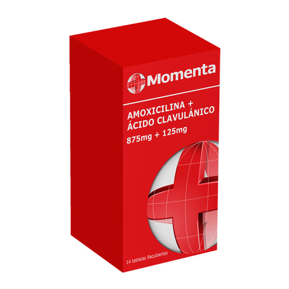 Amoxicilina/Ácido Clavulánico 875/125 mg 14 Tabletas — Genfar