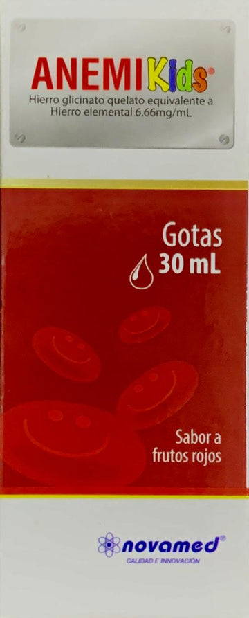 Anemikids Gotas 30 ml hierro aminoquelado pediátrico — Novamed