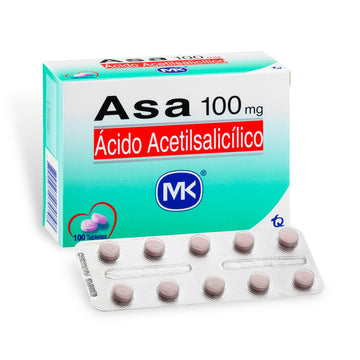 ASA 100mg 100 Tabletas — MK