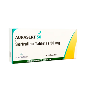 Aurasert Sertralina 50 mg 28 Tabletas — Novamed