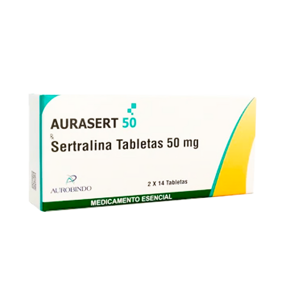 Aurasert Sertralina 50 mg 28 Tabletas — Novamed