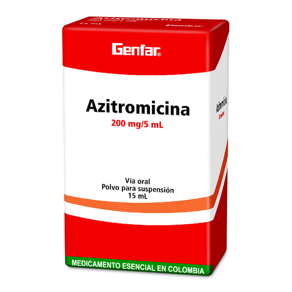 Azitromicina 200mg/5ml suspensión 15ml — Genfar