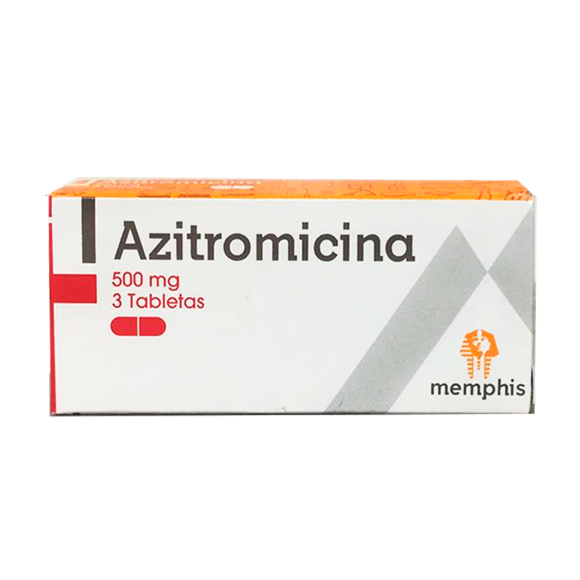 Azitromicina 500 mg 3 Tabletas — Memphis Products
