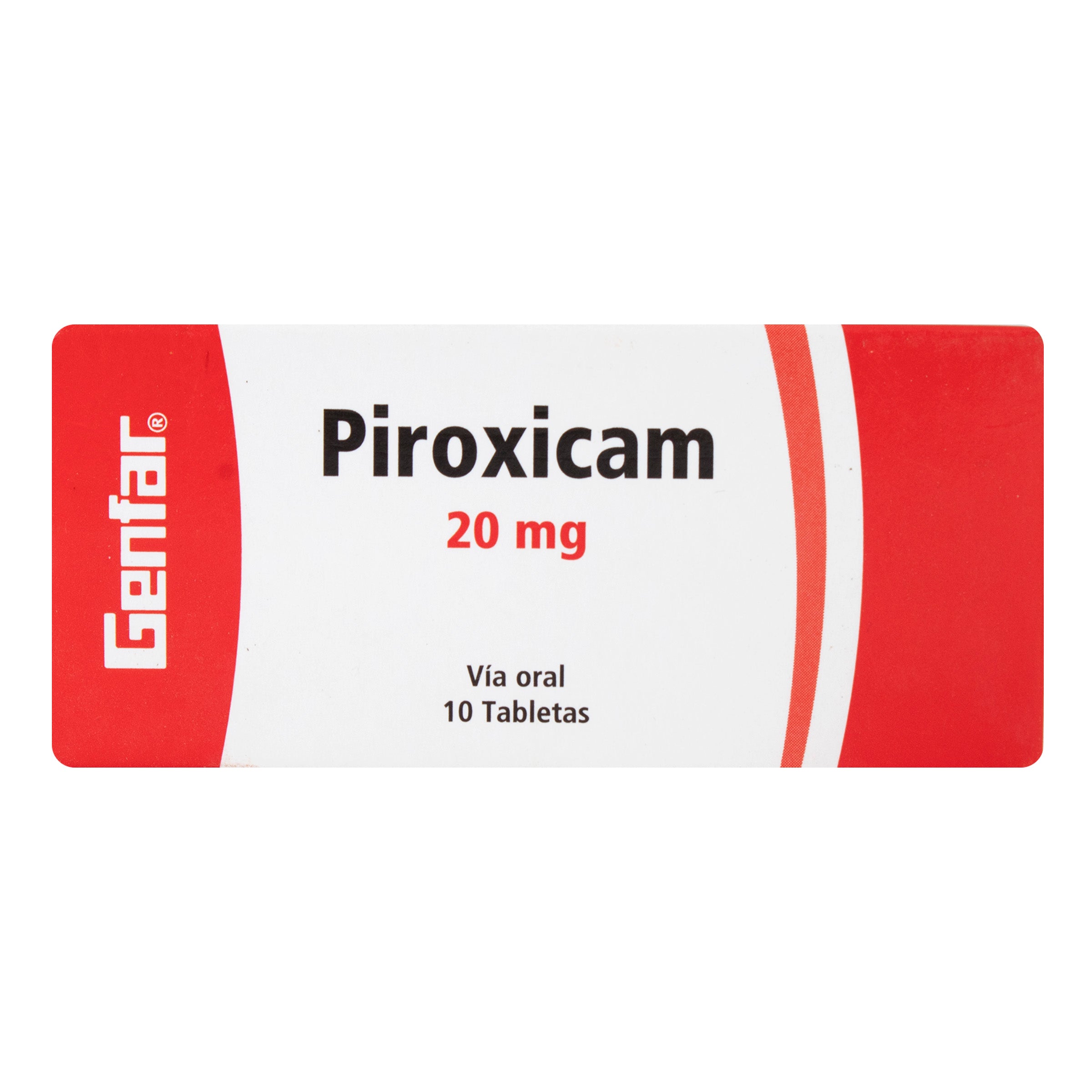 PIROXICAM 20 MG 10 TABLETAS GF | Uno A Droguerias