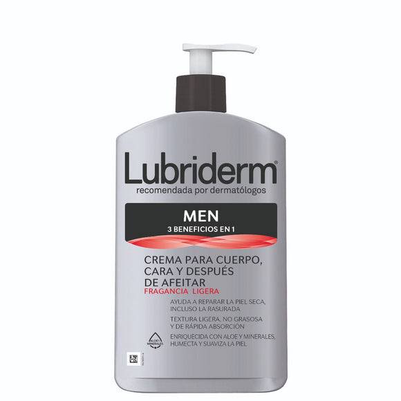 LUBRIDERM MEN 3-1 CON FRAGANCIA 400 ML - (EXH)