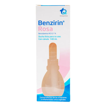 Benzirin Rosa Ducha Vaginal Cánula 140 ml — Tecnoquímicas
