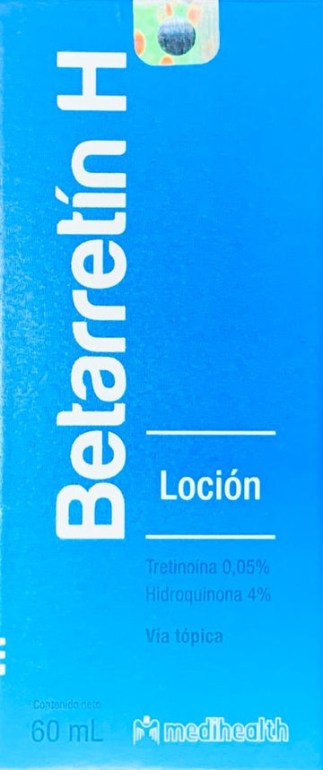 Betarretin H Loción 60 ml - Tretinoína e Hidroquinona para manchas y melasma
