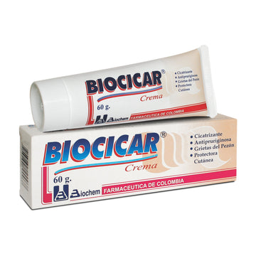 Biocicar crema cicatrizante óxido de zinc calamina tubo 60 g — Biochem Farmacéutica