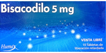 Bisacodilo 5 mg 10 Tabletas — Humax Pharmaceutical